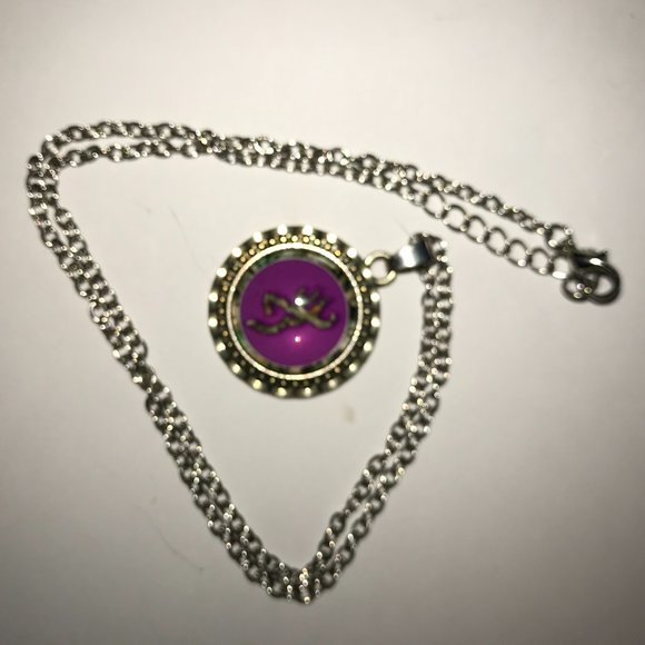 20 1/2" Purple Browning Necklace - Picture 2 of 6